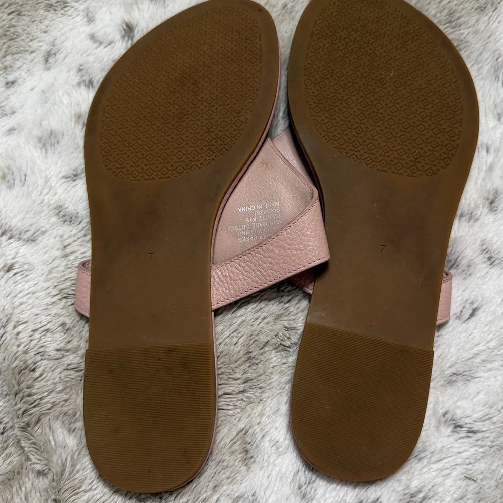 Tory Burch Blush Leather Sandals - Picture 4 of 4